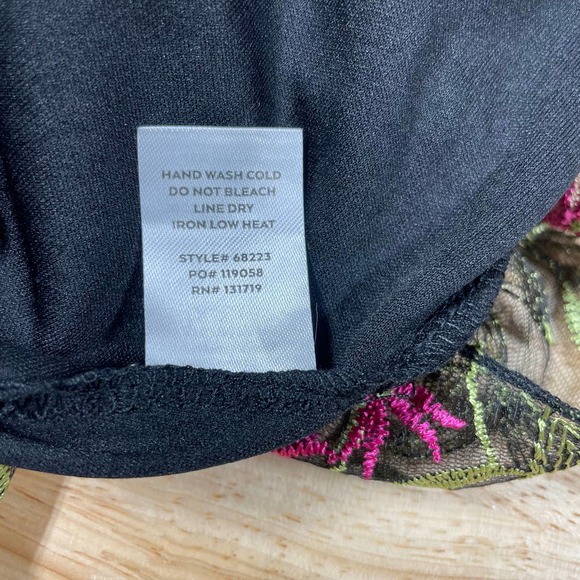 Lulus NWT Divine Delight Black Floral Embroidered Maxi Dress Size M Sleeveless - Picture 10 of 12